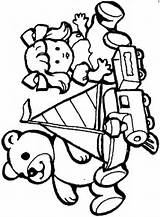 Toys Toy Colouring Coloring Pages Kids Clipart Fun Speelgoed sketch template