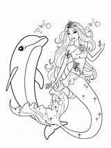 Mermaid Coloring Swimming Sea Pages Mermaids Girls sketch template