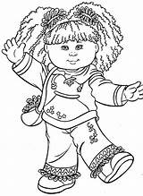 Coloring Pages Kids Happy Child Printable Cabbage Patch Kid Girl Color Books Sheets Cartoon Getcolorings Adult sketch template