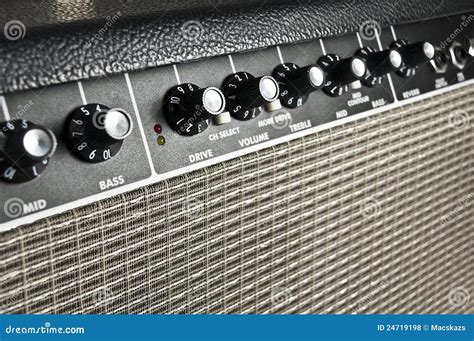 retro guitar amplifier royalty  stock  image