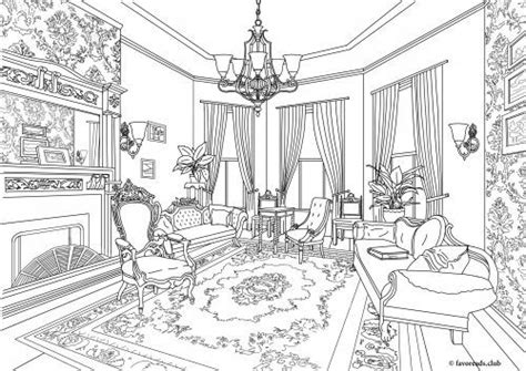 rooms   house coloring sheet