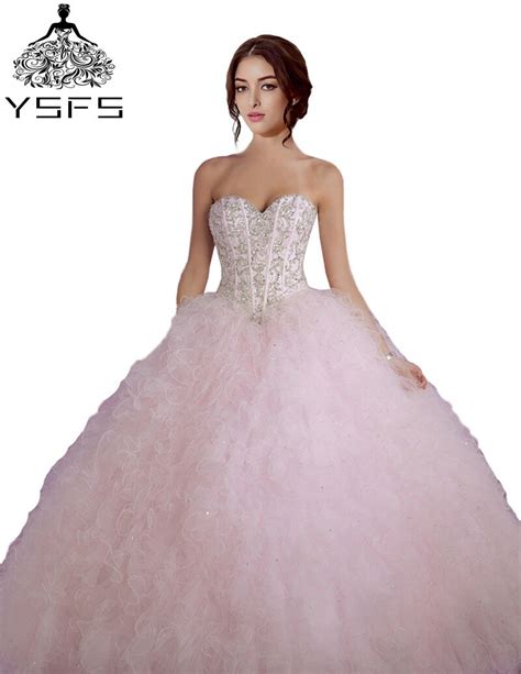 Latest Design Ball Gown Quinceanera Dresses Light Pink