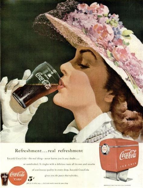 cool off in your easter hat with a coke vintage easter