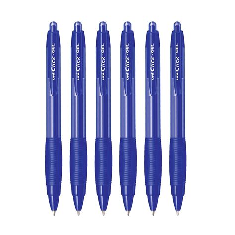 uni ball click gel  set pack   blue amazonin office products
