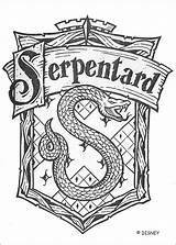 Serpentard Blason Hogwarts Jedessine sketch template