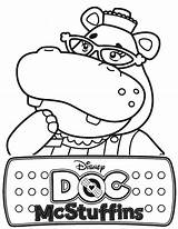 Doc Mcstuffins Coloring Hallie Hippo Pages Halloween Print Color Getcolorings Printable Netart sketch template