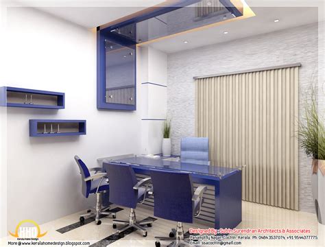 beautiful  interior office designs kerala home design  floor plans  houses