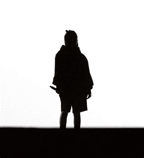 silhouette   person standing  front   white background