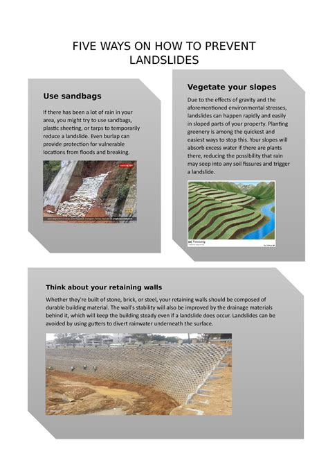 Five Ways On How To Prevent Landslides Five Ways On How To Prevent