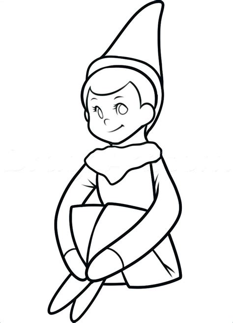 boy elf   shelf coloring pages  getcoloringscom