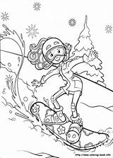 Coloring Groovy Girls Pages Kids Book Winter Fun Info Snowboard Snowboarding Målarbilder Att Ut Sheets Coloriage Para Målarbild Print Christmas sketch template