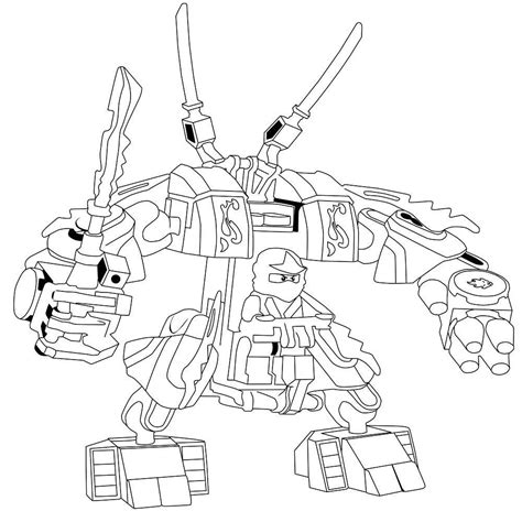 collection  ninjago mech coloring pages high quality