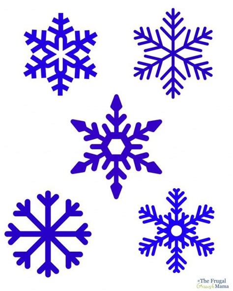 snowflake printable xmas snow flakes diy snowflake template