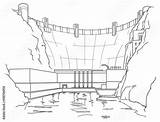Hydroelectric sketch template