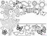 Fancy Nancy Coloring Printables Disney Mommy Nanny Sheet Too Junior sketch template