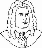 Handel Coloring Bach George Johann Sebastian Pages Color Drawing Frideric Composers Supercoloring Printable Print Getcolorings Online Super Silhouettes sketch template