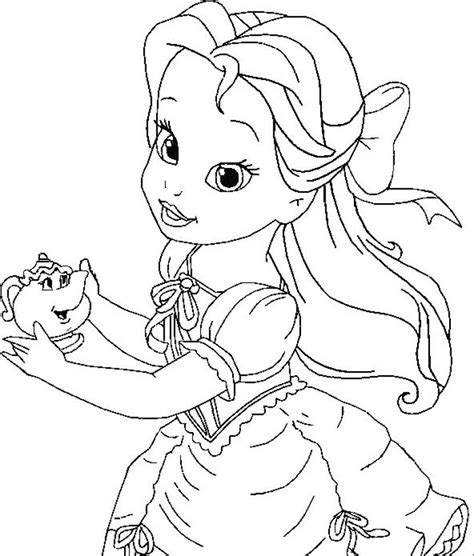 bellecoloringpagesprintable disney princess coloring pages