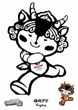 Olympic Coloring Mascot Yingying Medal Pages Games Beijin Mascots Olympics Getcolorings Nini London Getdrawings Drawing Printable sketch template