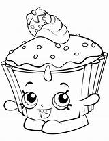 Coloring Cupcake Pages Shopkin Shopkins Chic Season Printable Color Print Colouring Kids Cupcakes Birthday Queen Chocolate Toys Petkins Drawing Cartoon sketch template