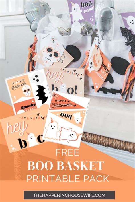 boo basket ideas  printable pack   coloring stickers