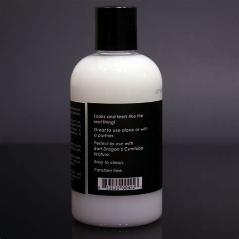 🐲 bad dragon cum lube 💦 water based personal lubricant 8oz white