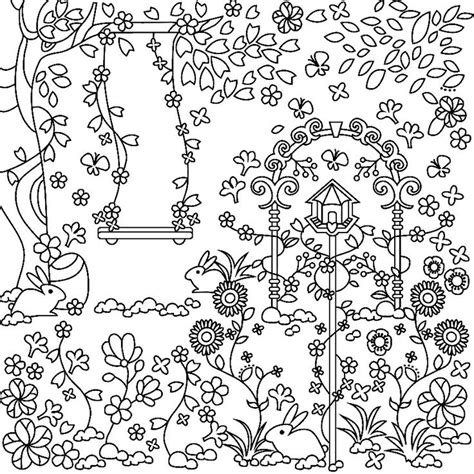 garden coloring pages images  pinterest coloring books