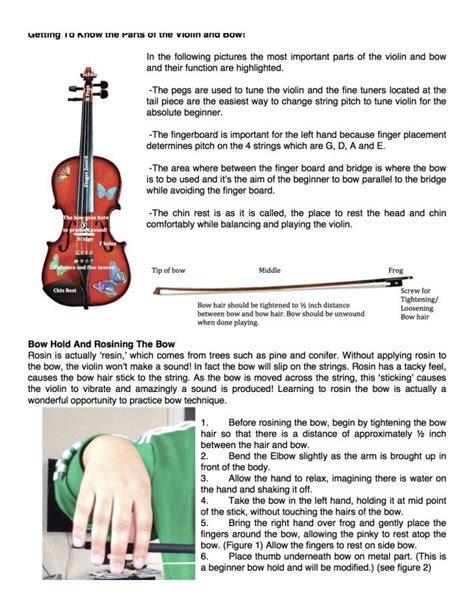 parts  violin bow  beginning bow hold  rosining violin bow  ojays