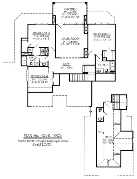 bedroom loft house plans