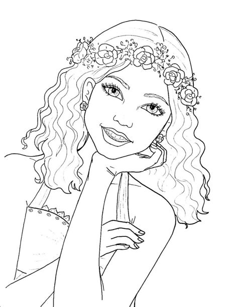 coloring pages  girls  years    print