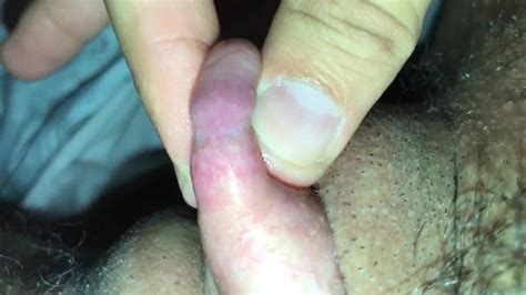 extreme close up of throbbing orgasm ftm guy big clit