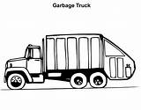 Truck Coloring Pages Garbage Drawing Peterbilt Semi Clipartmag Clipart sketch template