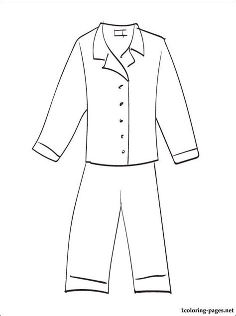 pajama printable coloring pages teaching  pinterest pyjamas