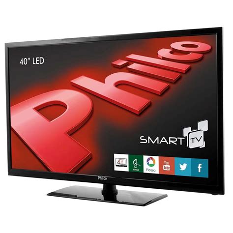 smart tv led  full hd philco phrdsgw  conversor digital wireless integrado entradas