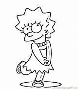 Lisa Simpson Coloring Pages Simpsons Print Drawing Maggie Colouring Printable Characters Shy Ausmalbilder Kids Marge Simson Bart Clipart Coloringhome Color sketch template