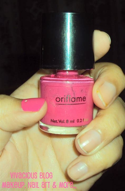 Vivacious Blog Oriflame Pure Color Nail Polish Intense Pink