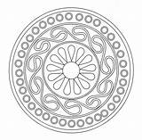 Celtic Coloring Mandala Looking Pages Adult sketch template