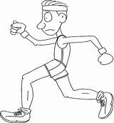 Coloring Running Pages Runners Shoe Template Doing January Runner Track sketch template