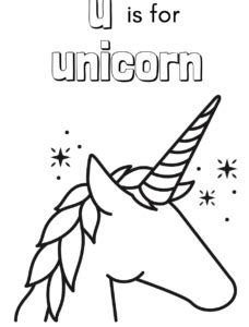 unicorn colouring page  frugal cottage