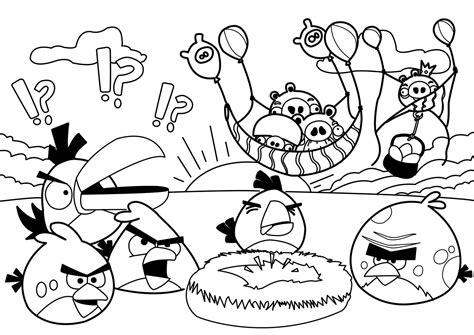 angry birds coloring pages   coloring page  kids