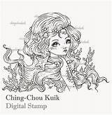 Ching Kuik Chou Stamps Digital Coloring Newsflash Store Etsy sketch template