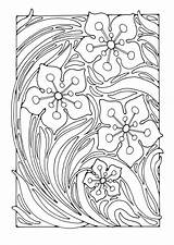 Coloring Pattern Floral Kleurplaat Adults Folk Pages Printable Patterns Edupics Printables Large Coloriage Print sketch template