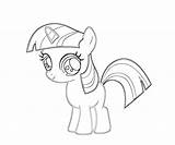 Twilight Sparkle Coloring Pony Pages Little Library Clipart Popular sketch template