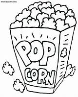 Popcorn Kernel Drawing Paintingvalley Coloring sketch template