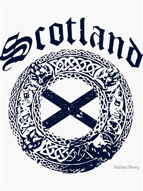 scotland logo sticker  nhperry redbubble