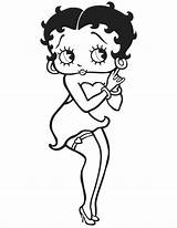 Betty Boop Coloring Pages Printable Gangster Clipart Cartoon Book Cliparts Drawing Easy  Print Colorear Sheets Domo Color Gorgeous Adult sketch template