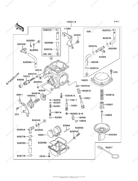 klr  carburetor diagram