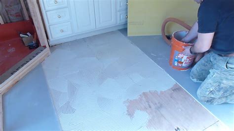 Part 1 How To Install Tile Backer Board On Wooden Subfloor Plywood