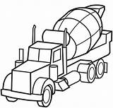 Cement Truck Coloring Comment First sketch template