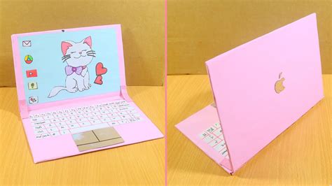 paper laptop diy easy paper laptop origami paper laptop