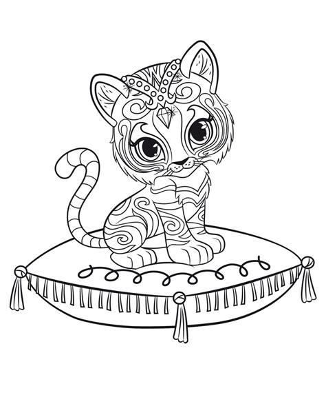 shimmer  shine coloring pages print    collection